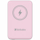 Verbatim Charge 'n' Go Magnetic Wireless Power Bank 10000mAh Pink