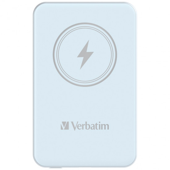 Verbatim Charge 'n' Go Magnetic Wireless Power Bank 5000mAh Blue