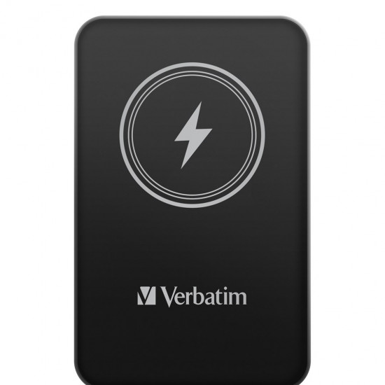 Verbatim Charge 'n' Go Magnetic Wireless Power Bank 5000mAh Black