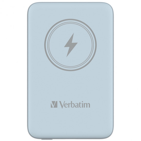 Verbatim Charge 'n' Go Magnetic Wireless Power Bank 10000mAh Blue