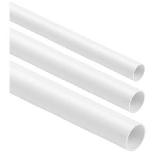 Rigid, smooth wiring pipe WHITE RL-22 2m (PACK OF 25pcs)