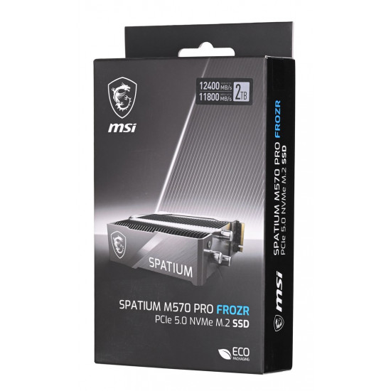 SSD MSI SPATIUM M570 PRO 2TB PCIe 5.0 NVMe M.2 FROZR (S78-440Q670-P83)