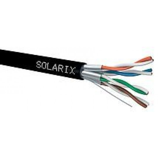 TWISTED PAIR CABLE SOLARIX CAT.6A STP PE Fca 500M