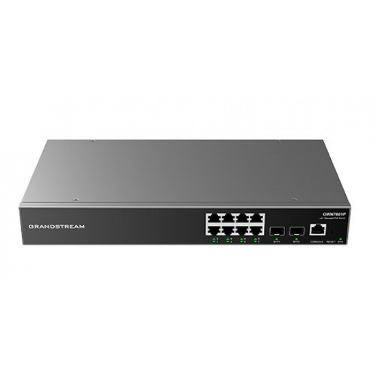 Grandstream GWN 7801P POE 8GE 2SFP manageable switch L2+