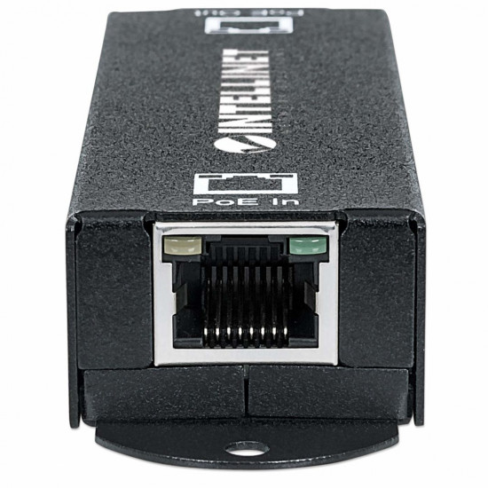 Intellinet Gigabit High-Power PoE+ Extender Repeater, IEEE 802.3at/af Power over Ethernet (PoE+/PoE), metal