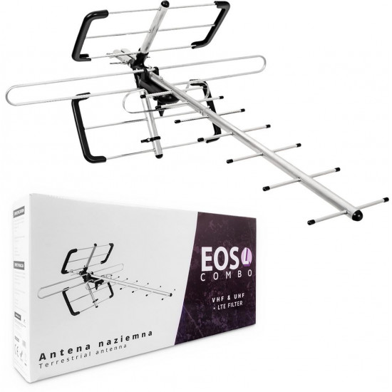 DVB-T/T2 Spacetronik EOS L Combo Black Antenna (Passive)