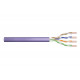 DIGITUS Cat.6 Installation Cable, U/UTP, Eca, AWG 24/1, PVC, 305m, Purple, Cardboard