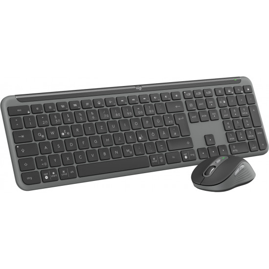 Logitech MK950 Signature for Business keyboard Mouse included Office RF Wireless + Bluetooth QWERTZ German Graphite