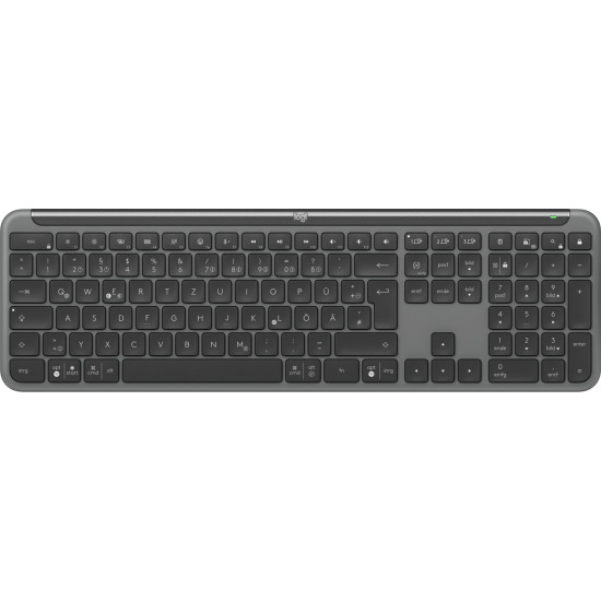 Logitech MK950 Signature for Business keyboard Mouse included Office RF Wireless + Bluetooth QWERTZ German Graphite