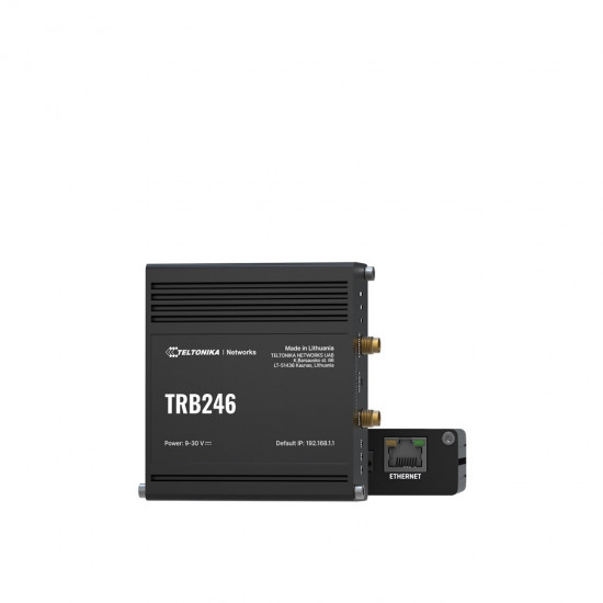 Teltonika Industrial router, IoT LTE gateway TRB246 Cat 4, 1x RJ45 100Mb/s, IP30