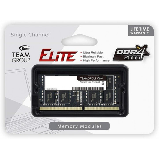 Team Group Elite TED48G2666C19-S01 memory module 8 GB 1 x 8 GB DDR4 2666 MHz