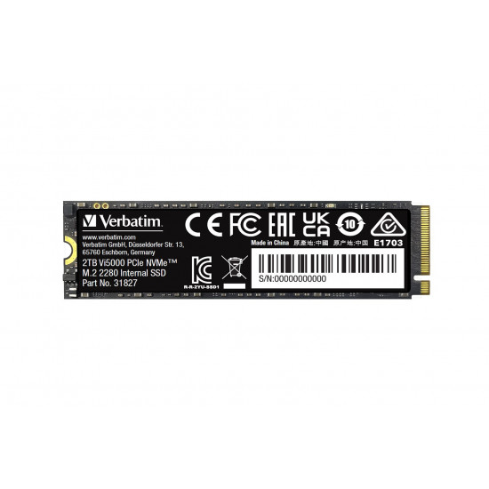 Verbatim Vi5000 PCIe NVMe M.2 SSD 2TB