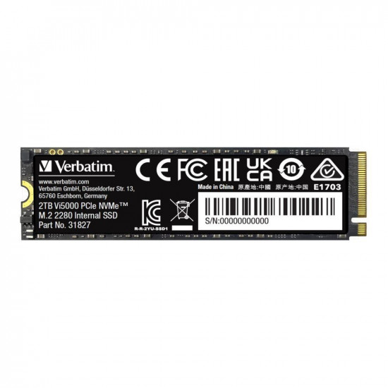 Verbatim Vi5000 PCIe NVMe M.2 SSD 2TB