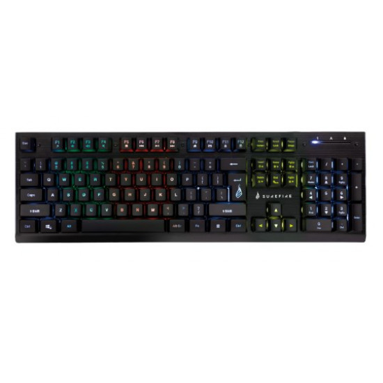 SureFire KingPin X2 keyboard Gaming USB QWERTY US English Black, Metallic