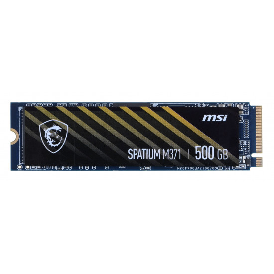 MSI SPATIUM M371 NVME M.2 internal solid state drive 500 GB PCI Express 3.0