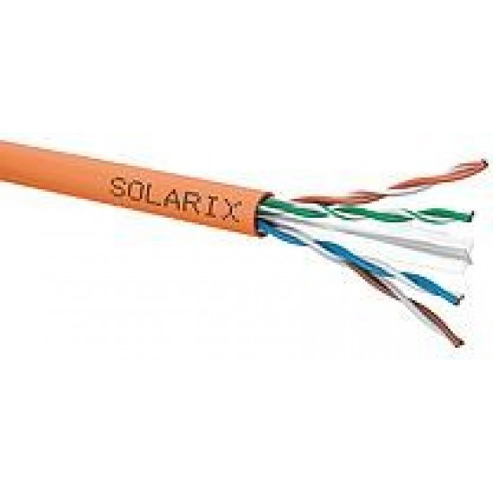 TWISTED PAIR CABLE SOLARIX CAT.6 U/UTP LSOHFR B2ca s1d1a1 spool 500M