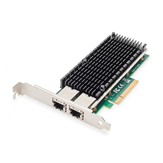 DIGITUS PCI Expr Card 2x Cat6a RJ45 High+Lowprofile