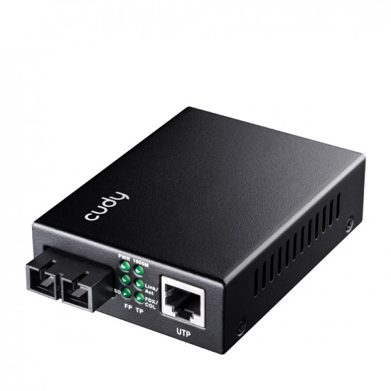 Cudy MC100GSB-40B network media converter 1000 Mbit/s Multi-mode, Single-mode Black