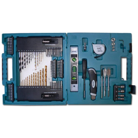 MAKITA ZEST. DRILL. AND BITS 104pcs. D-31778