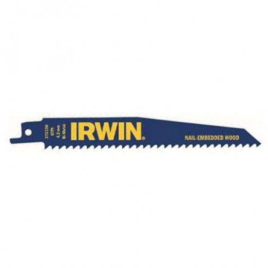 IRWIN BRZE. 225mm 6 Z/INCH (5pcs) /WOOD WITH NAILS