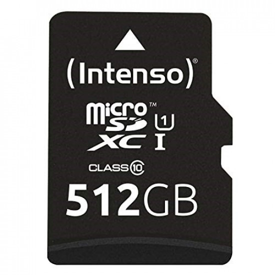 512GB UHS-I MICRO SDXC MEMORY W/ADAPTER 3423493 INTENSO