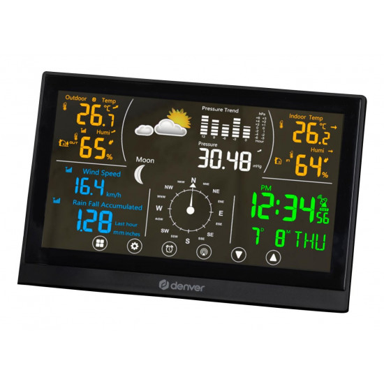 Denver WS-650 digital weather station White AC/Battery