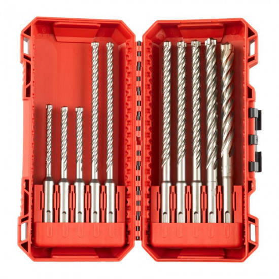 MILWAUKEE SDS PLUS MX4 DRILL BIT SET 10pcs