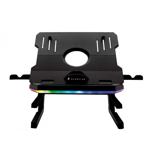 SureFire Portus X2 Multi-Function Foldable RGB Laptop Stand