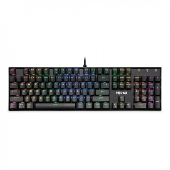 Defender MIRAX GK-352 MECHANICAL Backlit Gaming RGB outemu blue wired keyboard