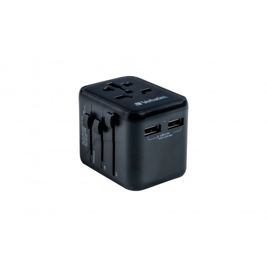 Verbatim 49543 power plug adapter Universal Black