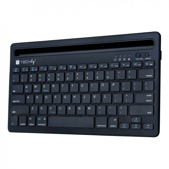 Bluetooth 5.0 wireless keyboard with phone holder