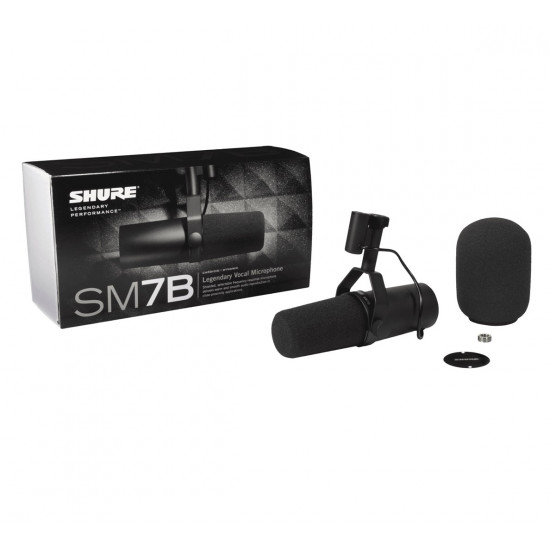 Shure SM7B microphone Black Studio microphone