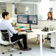 Fellowes Ergonomics freestanding arm for 2 monitors - horizontal Seasa - former Professional Series™.