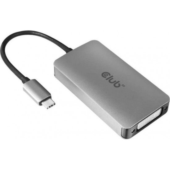 CLUB3D USB3.2 Gen1 Type-C to Dual Link DVI-D HDCP ON version Active Adapter M/F