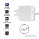 Qoltec 50194 Power adapter 45W | 5-20V | 2-3A | USB C | PD | White