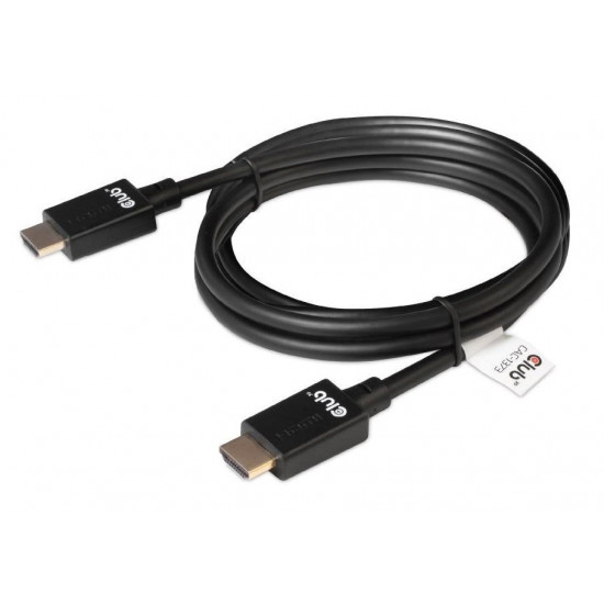 CLUB3D Ultra High Speed HDMI 4K120Hz, 8K60Hz Cable 48Gbps M/M 3 m/ 9.84ft