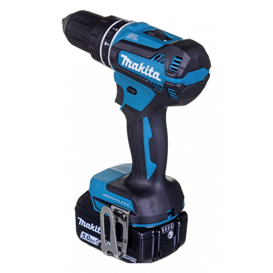 Makita DHP485RTJ drill 28500 RPM Keyless 1.5 kg Black, Blue