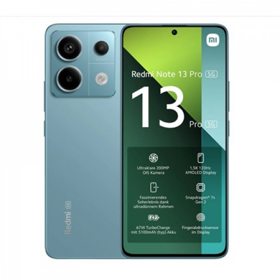 SMARTPHONE XIAOMI REDMI NOTE 13 PRO 5G 8/256GB OCEAN TEAL