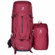 Deuter Aircontact X 60+15 REDWOOD-INK - trekking backpack - 60+15 L