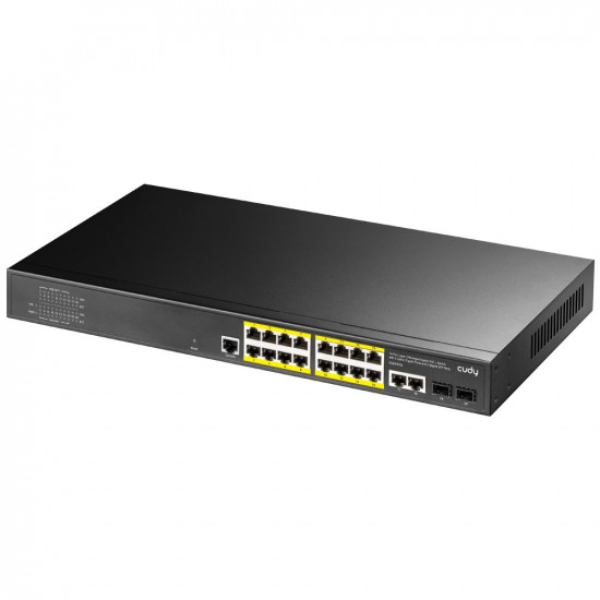 Cudy GS2018PS2 Managed L2 Gigabit Ethernet (10/100/1000) Power over Ethernet (PoE) 1U Black