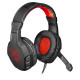 DEFENDER HEADPHONES WITH MICROPHONE CUJO BLACK-RED