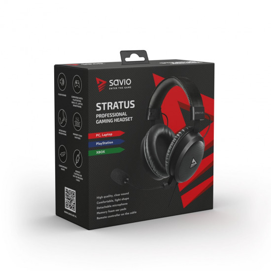 SAVIO STRATUS Gaming Headphones Jack 3.5 mm