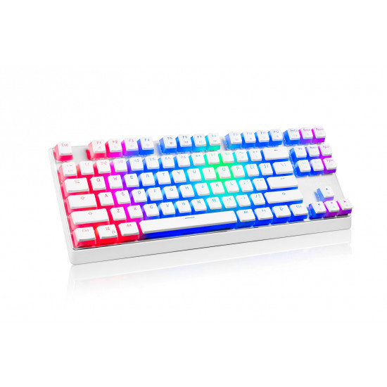 Modecom Volcano Lanparty Pudding Edition RGB (Outemu Brown) Mechanical Keyboard, White