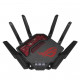 ASUS ROG Rapture GT-BE19000 wireless router Multi-Gigabit Ethernet Tri-band (2.4 GHz / 5 GHz / 6 GHz) Black, Red