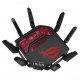 ASUS ROG Rapture GT-BE19000 wireless router Multi-Gigabit Ethernet Tri-band (2.4 GHz / 5 GHz / 6 GHz) Black, Red