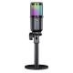 Mikrofon przewodowy Defender GLOW GMC 400 ze statywem STREAM strumieniowy RGB USB