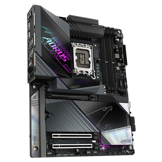 GIGABYTE Z890 AORUS MASTER Motherboard - Supports Intel Core Ultra (Series 2) CPUs, 18+1+2 phases VRM, up to 9500MHz DDR5 (OC), 2xPCIe 5.0 + 3xPCIe 4.0, Wi-Fi 7, 10GbE LAN, Thunderbolt 4