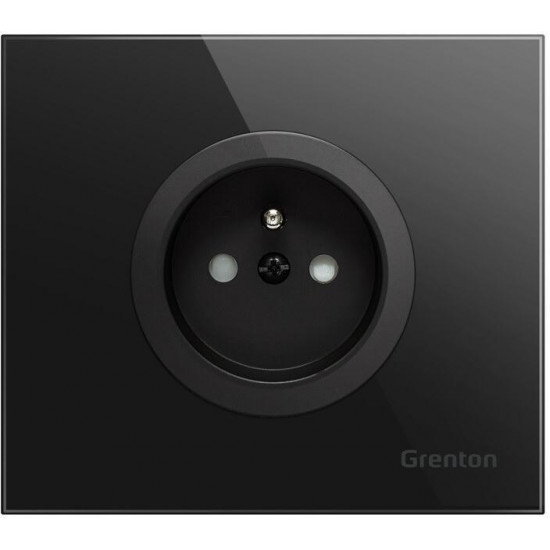 Socket type F SOCKET black Grenton