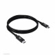 Club3D CAC-1576 USB4 GEN3X2 TYPE-C BI-DIRECTIONAL CABLE 8K60HZ,DATA 40GBPS, PD 240W(48V/5A) EPR M/M 1M / 3.28FT