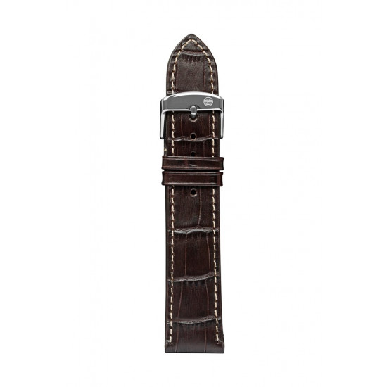 Zeppelin leather strap brown, 20 mm